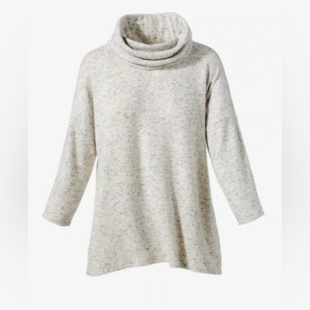 Eileen Fisher Cream Turtleneck Sweater XS